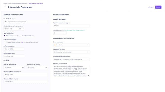 Résumé de lopération